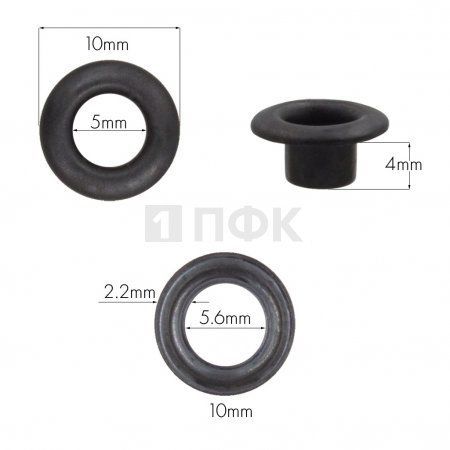 Люверсы №3 5мм нерж цв оксид (уп 5000шт) Люверсы №3 5мм нерж цв оксид (уп 5000шт)