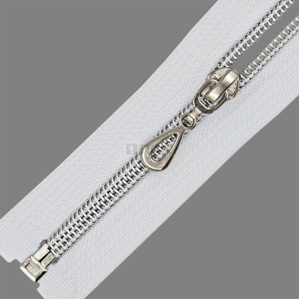 Молния спиральная (витая) тип 7 75см арт.0325 разъем цв 101 зв серебро (уп 100шт) — ПФКР Молния спиральная (витая) тип 7 75см арт.0325 разъем цв 101 зв серебро (уп 100шт)