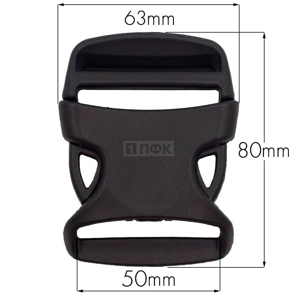 Фастекс Ф-50/6 (защелка-трезубец) ПП 50мм цв черный (уп 1000шт) — ПФКР Фастекс Ф-50/6 (защелка-трезубец) ПП 50мм цв черный (уп 1000шт)