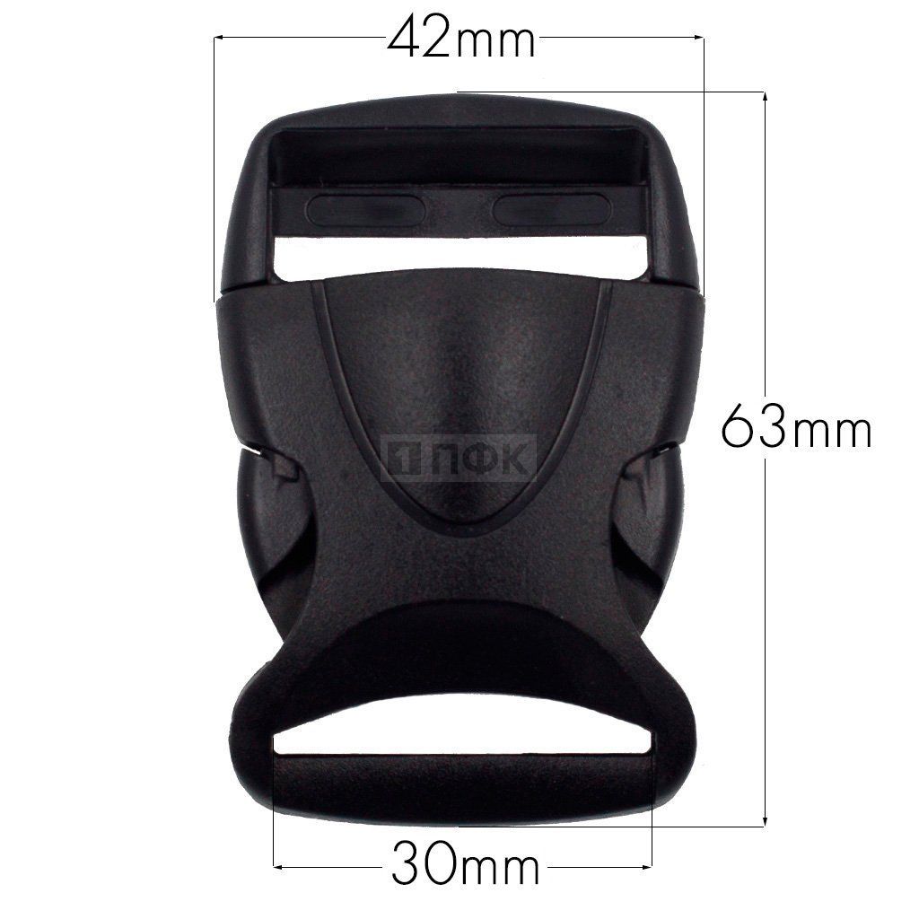 Фастекс Ф-130 (защелка-трезубец) ПП 30мм цв черный (уп 1000шт) — ПФКР Фастекс Ф-130 (защелка-трезубец) ПП 30мм цв черный (уп 1000шт)