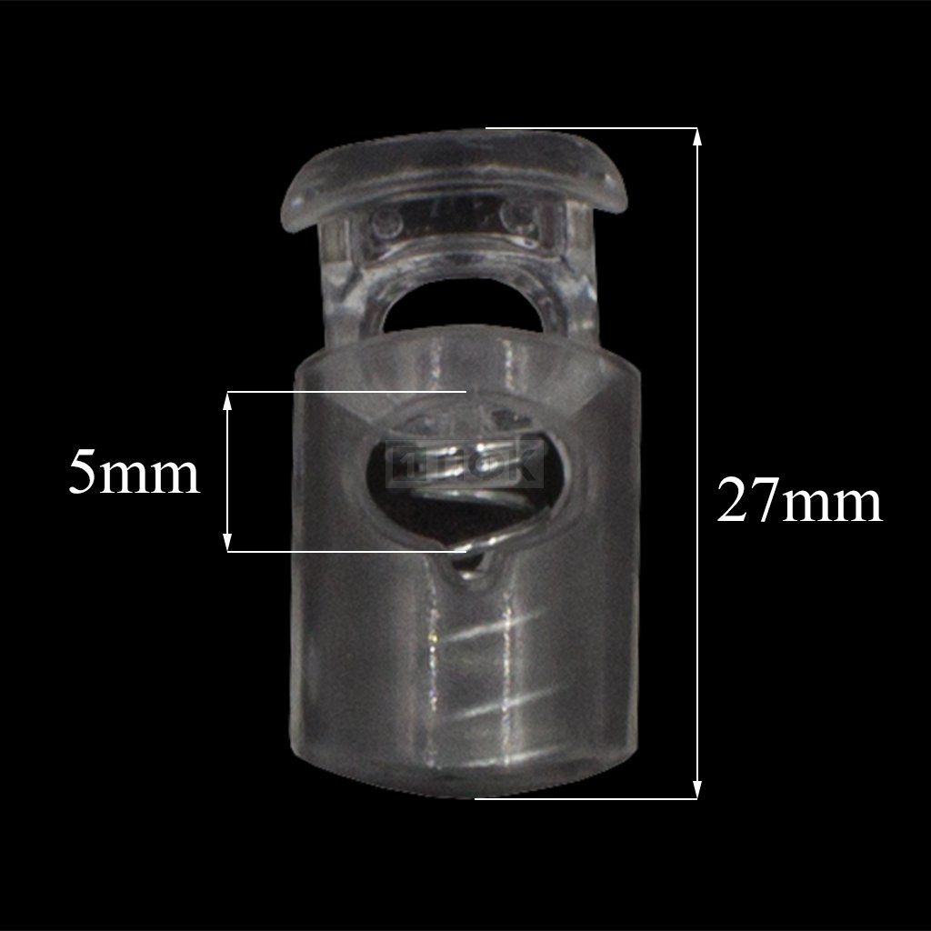 Фиксатор для шнура пластик 8986 цв прозрачный (уп 500шт) — ПФКР Фиксатор для шнура пластик 8986 цв прозрачный (уп 500шт)