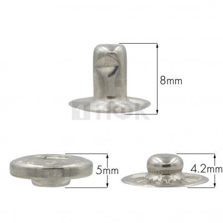 3 Части кнопки для одежды 15мм Альфа нерж цв никель (уп 720шт) STORM 3 Части кнопки для одежды 15мм Альфа нерж цв никель (уп 720шт) STORM