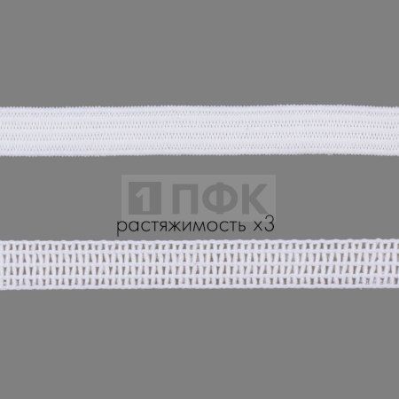 Резинка вязаная 8мм 3,12 гр/м цв белый (уп 100м/2000м) басмы РБ
