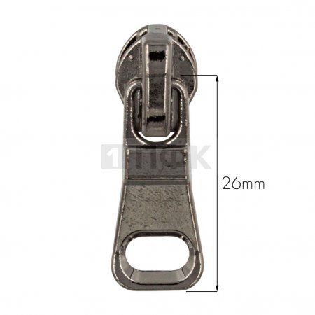 Бегунок для спиральной (витой) молнии тип 5 автомат арт.C7 цв никель черн (уп 500шт/5000шт) Бегунок для спиральной (витой) молнии тип 5 автомат арт.C7 цв никель черн (уп 500шт/5000шт)