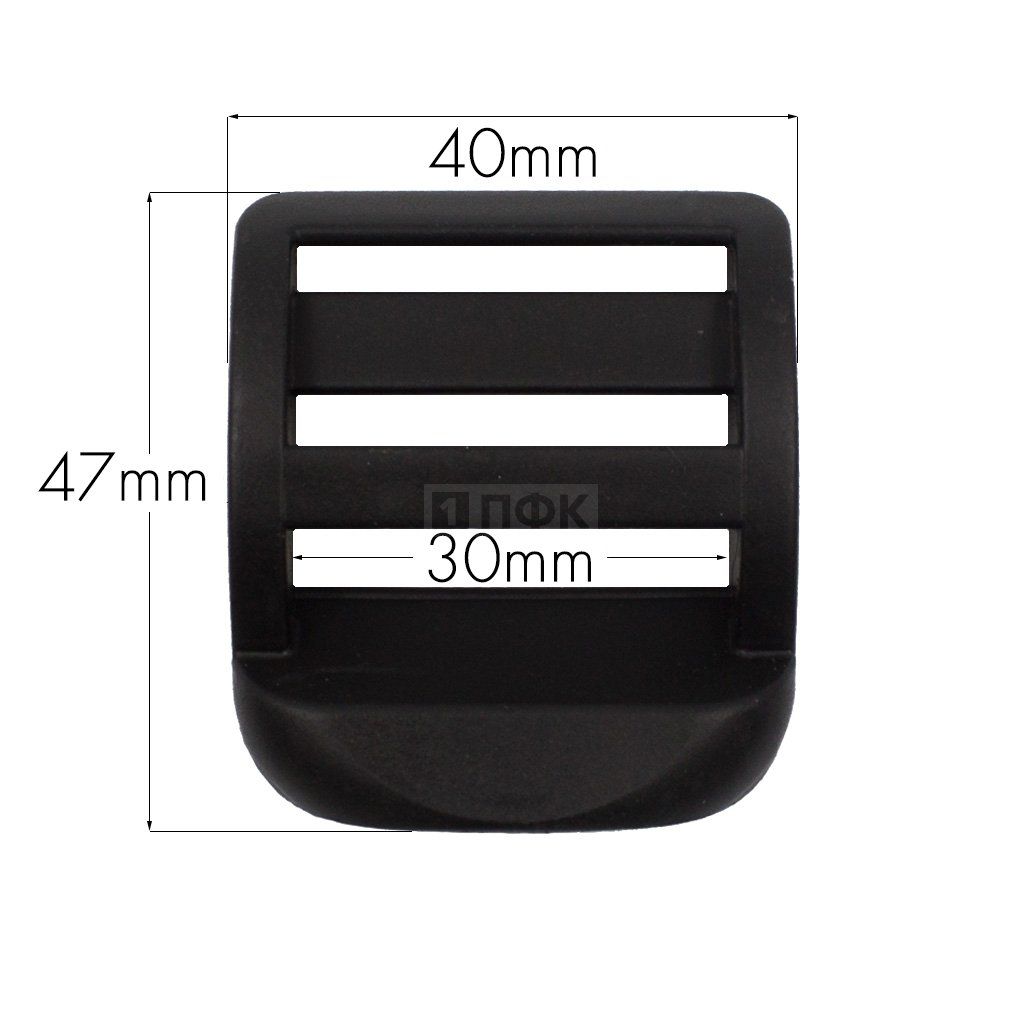Пряжка-крыло трехщелевая К-30 ПП 30мм цв черный (уп 300шт/10000шт) ПФК — ПФКР Пряжка-крыло трехщелевая К-30 ПП 30мм цв черный (уп 300шт/10000шт) ПФК