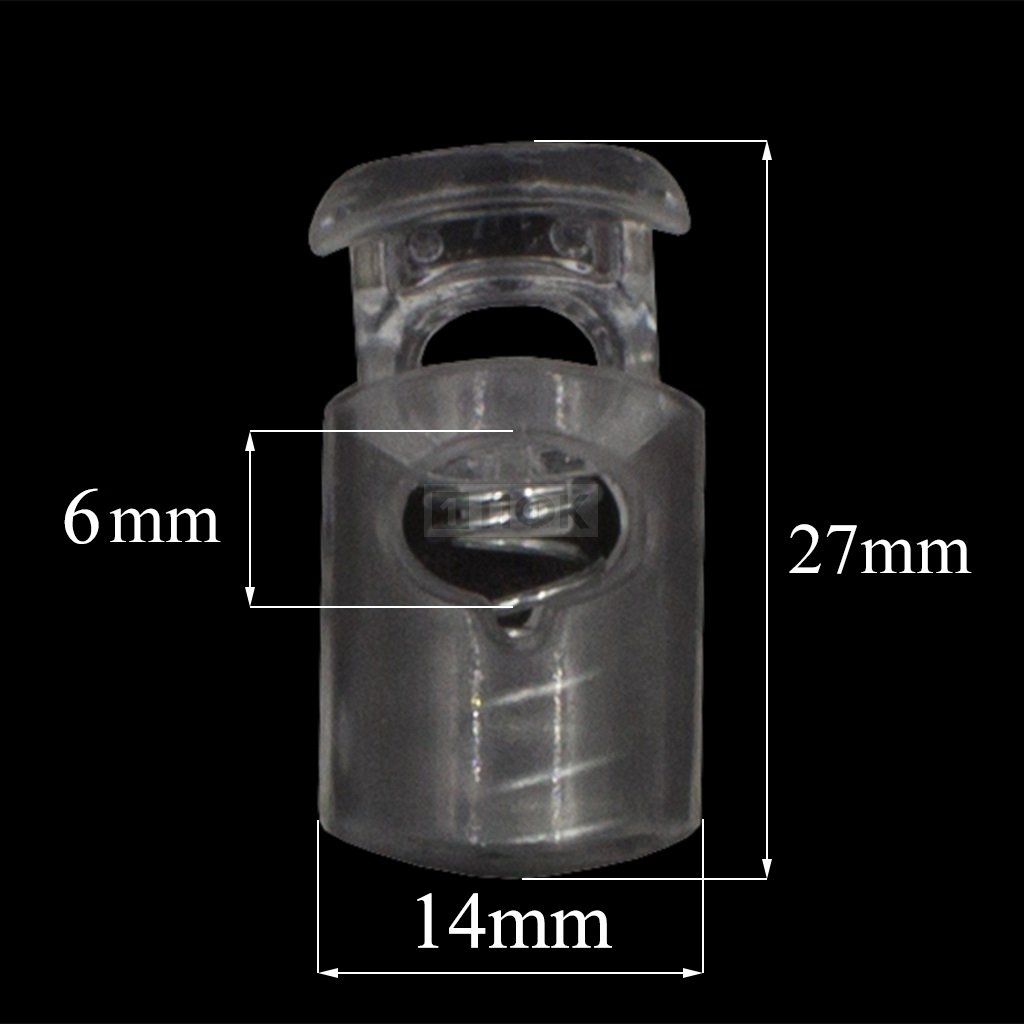 Фиксатор для шнура пластик 8986 цв прозрачный (уп 500шт) — ПФКР Фиксатор для шнура пластик 8986 цв прозрачный (уп 500шт)